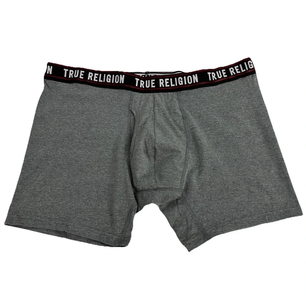 True Religion Men's 4 Pack Boxer Briefs Cotton Stretch Size Large New